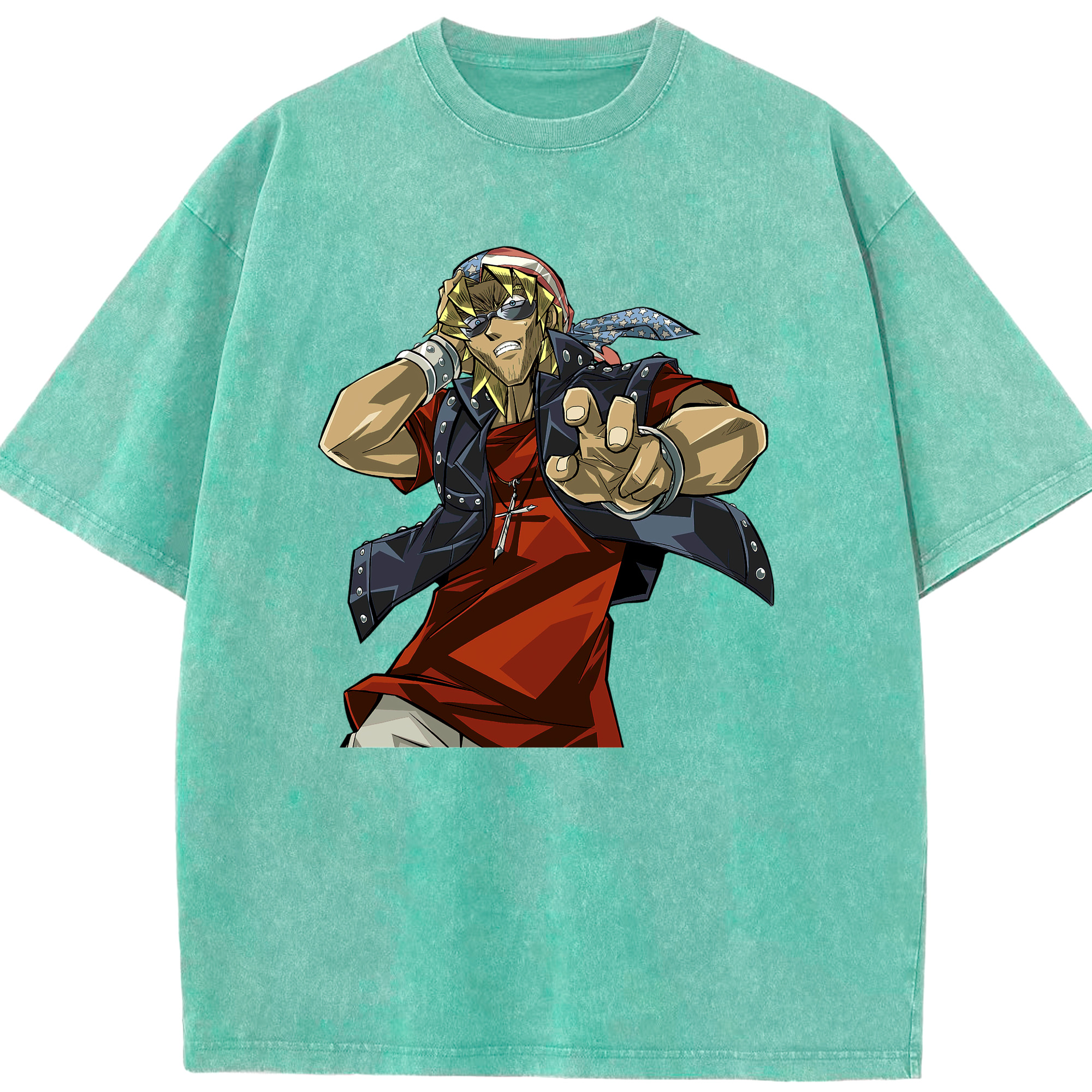 （画像用） 遊☆戯☆王 Yu-Gi-Oh! 綿100% ヴィンテージ風 半袖Tシャツ（フロントプリント）